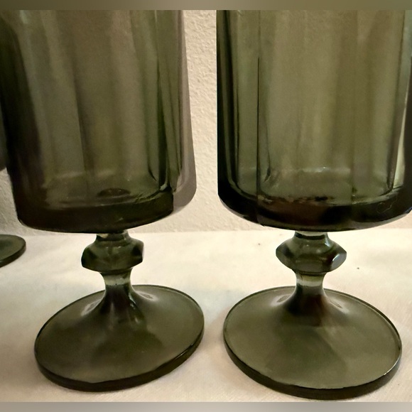 2 Indiana Glass Colony Nouveau water glasses. 10oz circa 1970s. - Picture 7 of 10